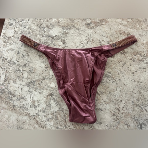 VS Sunset Ombré Shine Strap Brazilian Panty NWT Large - Picture 1 of 4